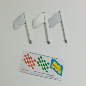 Matchbox Lesney MG1d Garage Service Station Flag Poles Set