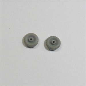 Matchbox Lesney Road Wheels Pair Grey Plastic 11mm Diameter 1-75 Regular Wheels