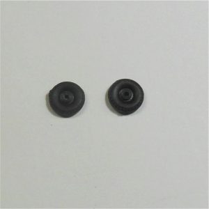 Matchbox Lesney Road Wheels Pair Black Plastic 12mm x 3.5mm 1-75 44c 52a 70b etc