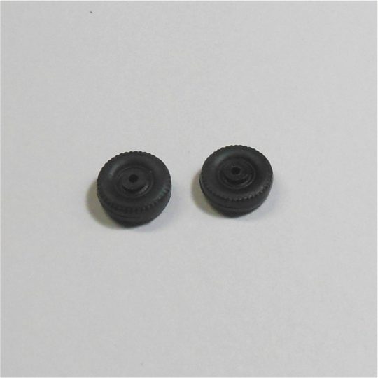 Matchbox Lesney Road Wheels Pair Black Plastic 12mm Wide 1-75 26c 48c 71c etc