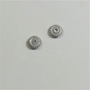 Matchbox Lesney Early Metal Road Wheel Pair  8mm Diameter 1-75 Regular Wheels