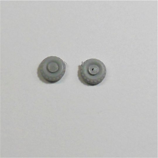 Matchbox Lesney Road Wheels Pair Grey Plastic 9mm Diameter 1-75 Regular Wheels