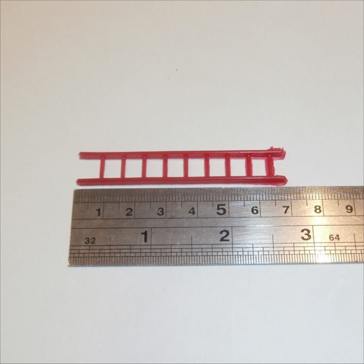 Triang Minic 100M Post Office Van Red Plastic Ladder