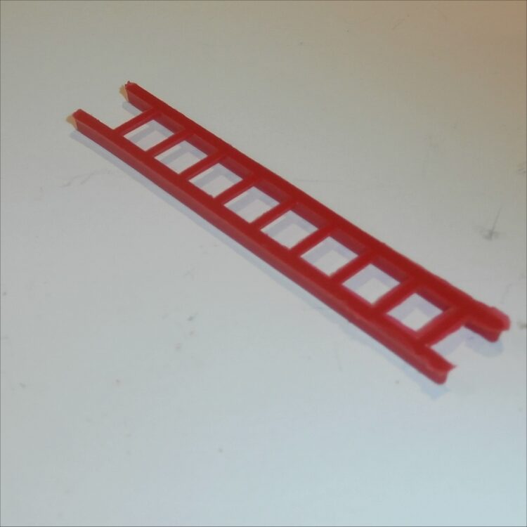 Triang Minic 100M Post Office Van Red Plastic Ladder