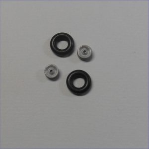Triang Minic Sedans & Small Truck Cast Metal Pair Road Hubs & Tyres