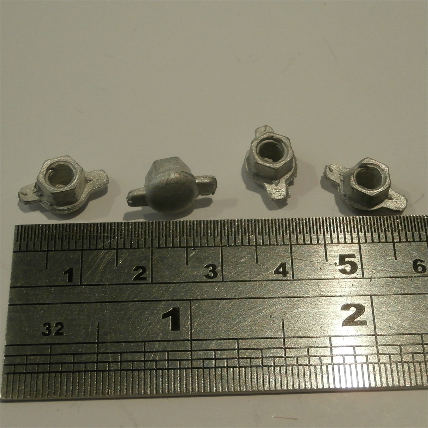Schuco Racing Cars Knock On Knock Off Wheel Hub Caps Set of 4