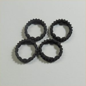 Dinky Toys Tracks 104 Spectrum Pursuit Vehicle SPV Black Rear Track Set of 4