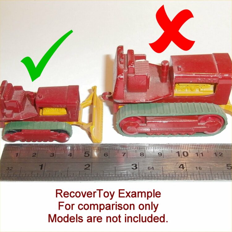 Matchbox Lesney Tracks 1-75 16 d Case Tractor Pair of Green Treads