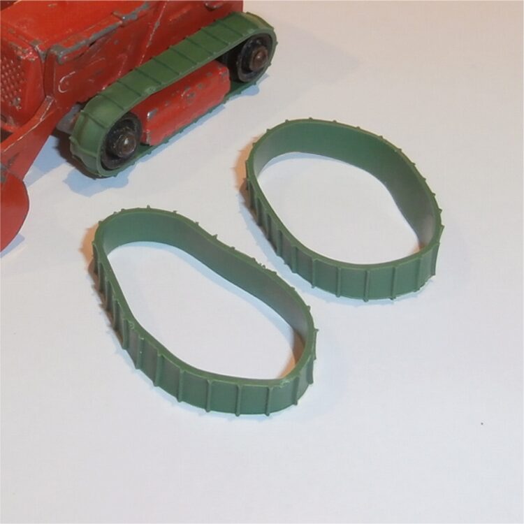 Matchbox Lesney Tracks 1-75 58 b Drott Excavator Pair of Green Treads