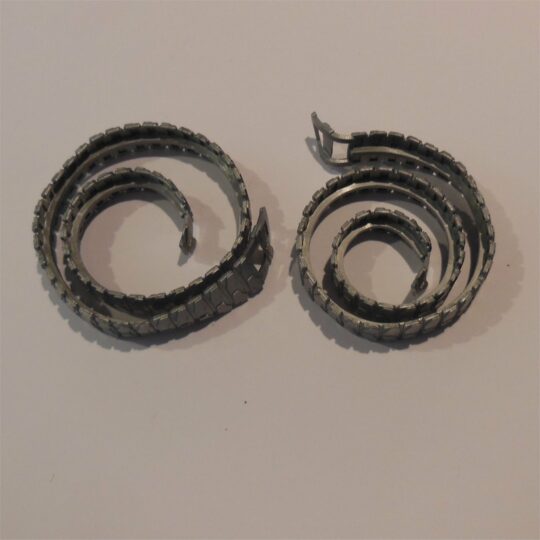 Dinky Toys Tracks Pair Type B #2 Silver/Grey Treads 692 696 699 Leopard Tanks