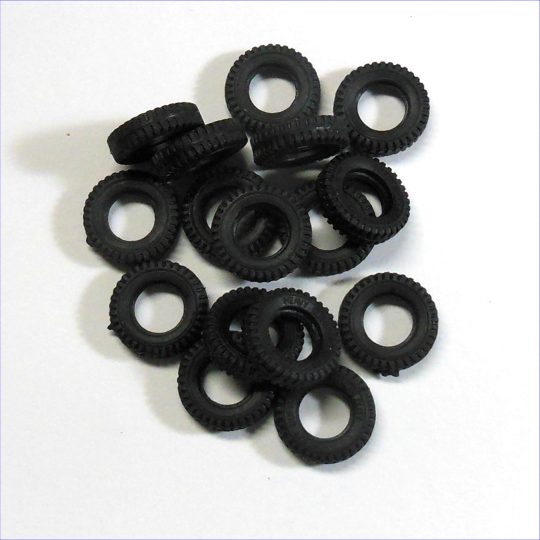 Dinky Toys 22mm 612 Jeep 617 VW KDF 980 Hydra Crane Late Issue Tyre Y079