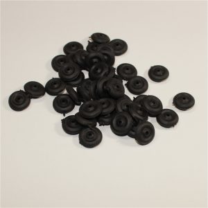 Tootsie Toys 14mm Rubber Wheel 3mm Wide Black Y140