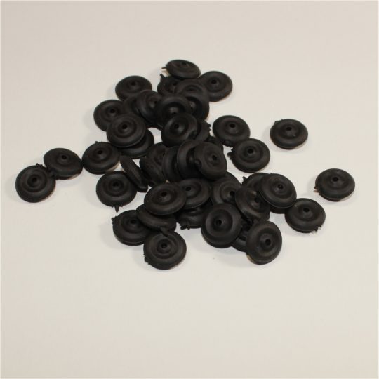 Tootsie Toys 14mm Rubber Wheel 3mm Wide Black Y140
