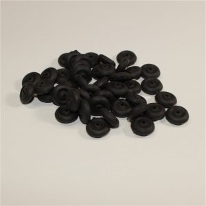 Tootsie Toys 14mm Rubber Wheel 4mm Wide Black Tyre Y142