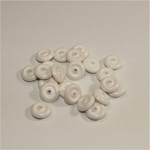 Tootsie Toys 14mm Rubber Wheel 4mm Wide White Tyre Y143