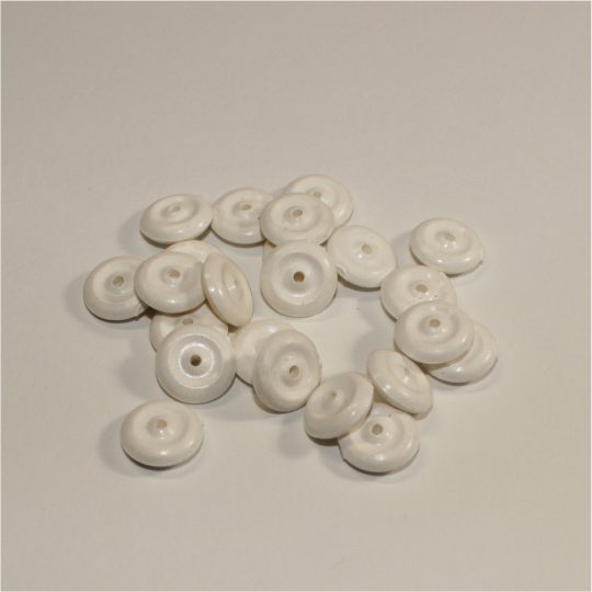 Tootsie Toys 14mm Rubber Wheel 4mm Wide White Tyre Y143