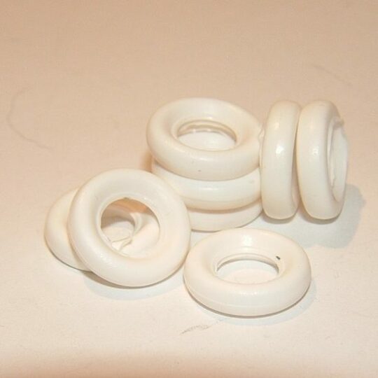 Dinky Toys 15mm Smooth Tyre White Y003