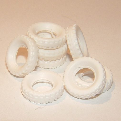 Dinky Toys, 15mm, Block, Tread, Tyre ,,White, Y009