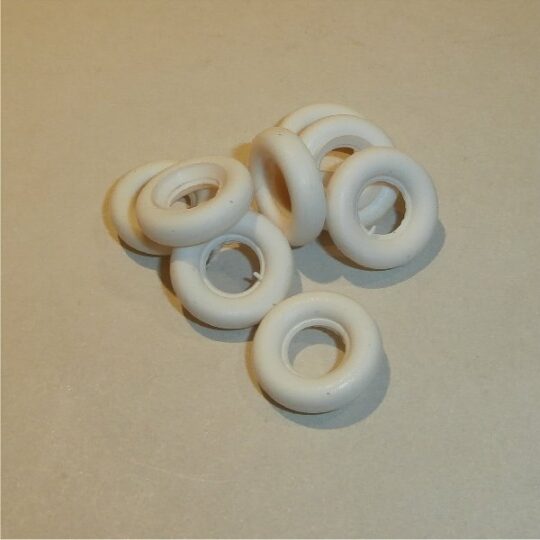 Dinky Toys 17mm Smooth Tyre White Y010