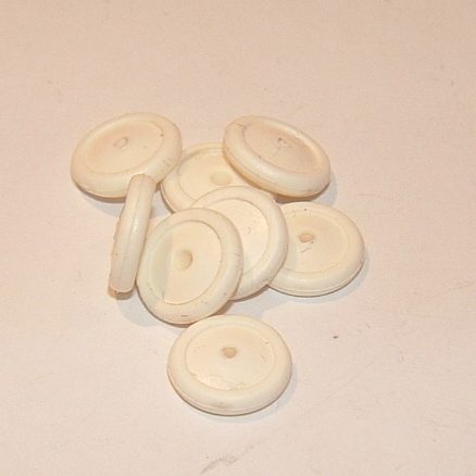 Dinky Toys 10mm 35 Series Cars Solid Wheel & Tyre White Y027