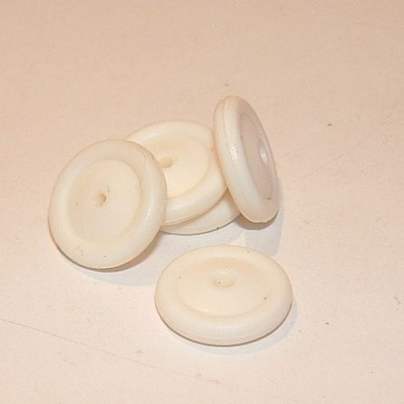 Dinky Toys 12mm Solid Wheel & Tyre White Y029