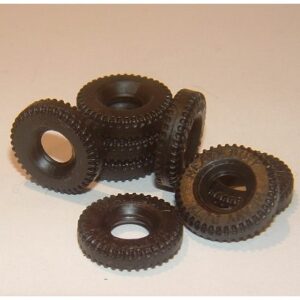 Dinky Toys 21mm Square Tread Tyre Black Y039