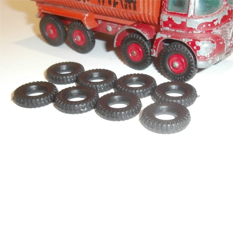 Matchbox KingSize K 1 Foden Dumper Tipper Truck set of 8 Tyres Pack #10