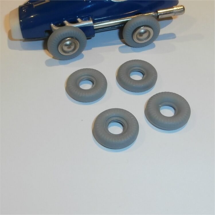 Schuco Micro Racer 1140 1141 1142 1143 Grey Tires Racing Car Tyres Pack #11