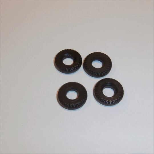 Tri-ang ,Spot-On, 15mm,Black ,Sedan, Tires, Set of 4 ,Tyres, Pack #13