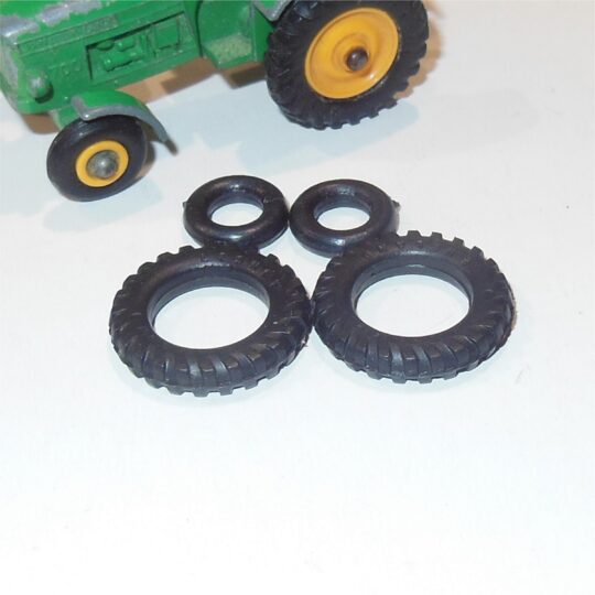 Matchbox Lesney John Deere Tractor #50 Tires Set of 4 Tyres Pack #43
