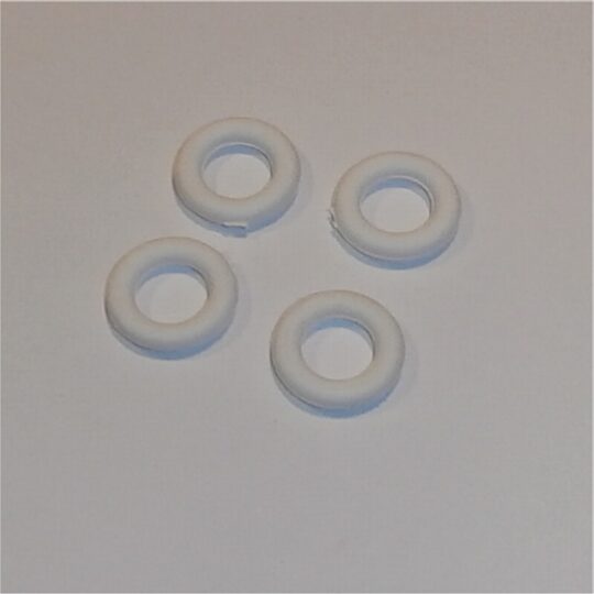 Tri-ang Minic Car Tires 18mm Pressed Hub Set of 4 White Tyres Pack #49