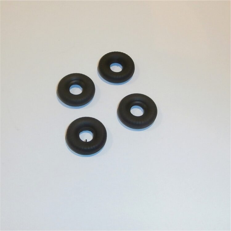 Schuco Micro Racer Racing Car Tires Set of 4 Black Tyres Pack #53