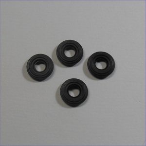 Crescent Racing Car Tires Set of 4 Black Tyres Pack #56