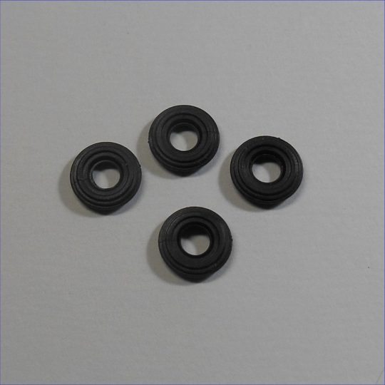 Crescent Racing Car Tires Set of 4 Black Tyres Pack #56