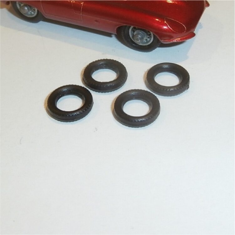 Matchbox Lesney 1-75 41c Ford GT40 Tires Set of 4 Tyres Pack #69