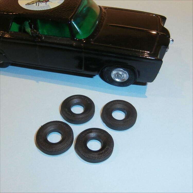 Corgi Toys 268 Green Hornet Black Beauty Tires Set of 4 Tyres Pack #77