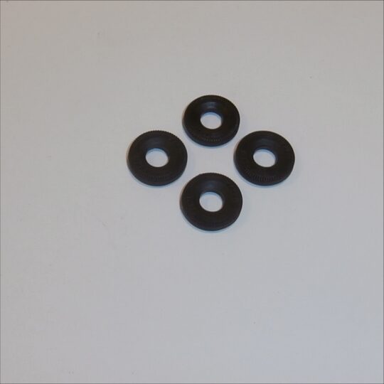 Husky Models Willys Jeep Tires Small 12mm Set of 4 Black Tyres Pack #84