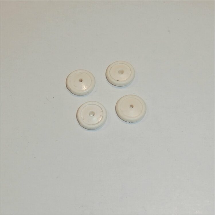 Dinky Toys Tires 35 Series Small Cars White Solid Rubber Wheel Tyre Pack #101