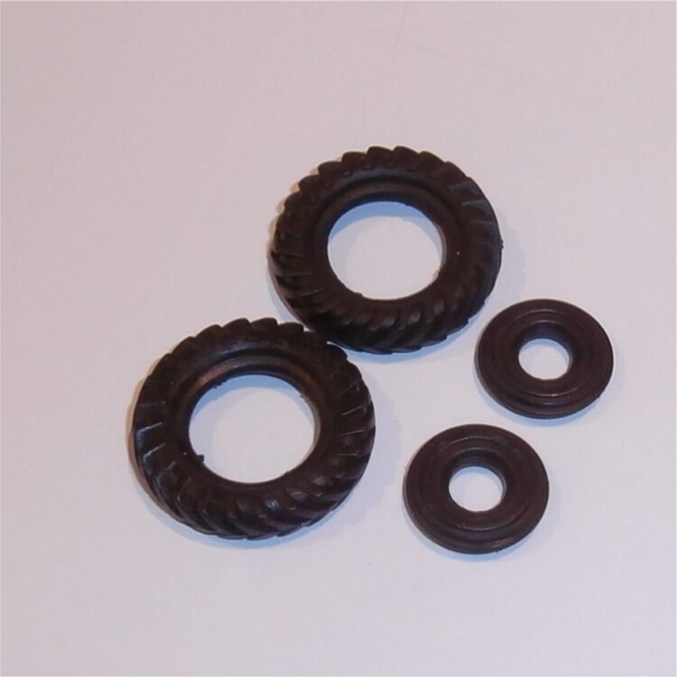 Corgi Toys 50 66 69 Massey 55 60 Fordson Tractor Tires Set of 4 Tyres Pack #102