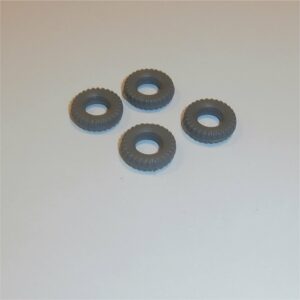 Matchbox Lesney 1-75 69 Hatra Tires set of 4 Grey Tyres Pack #121